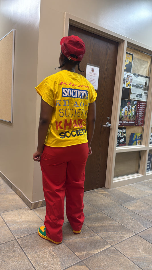 Yellow Khaos Tee Set