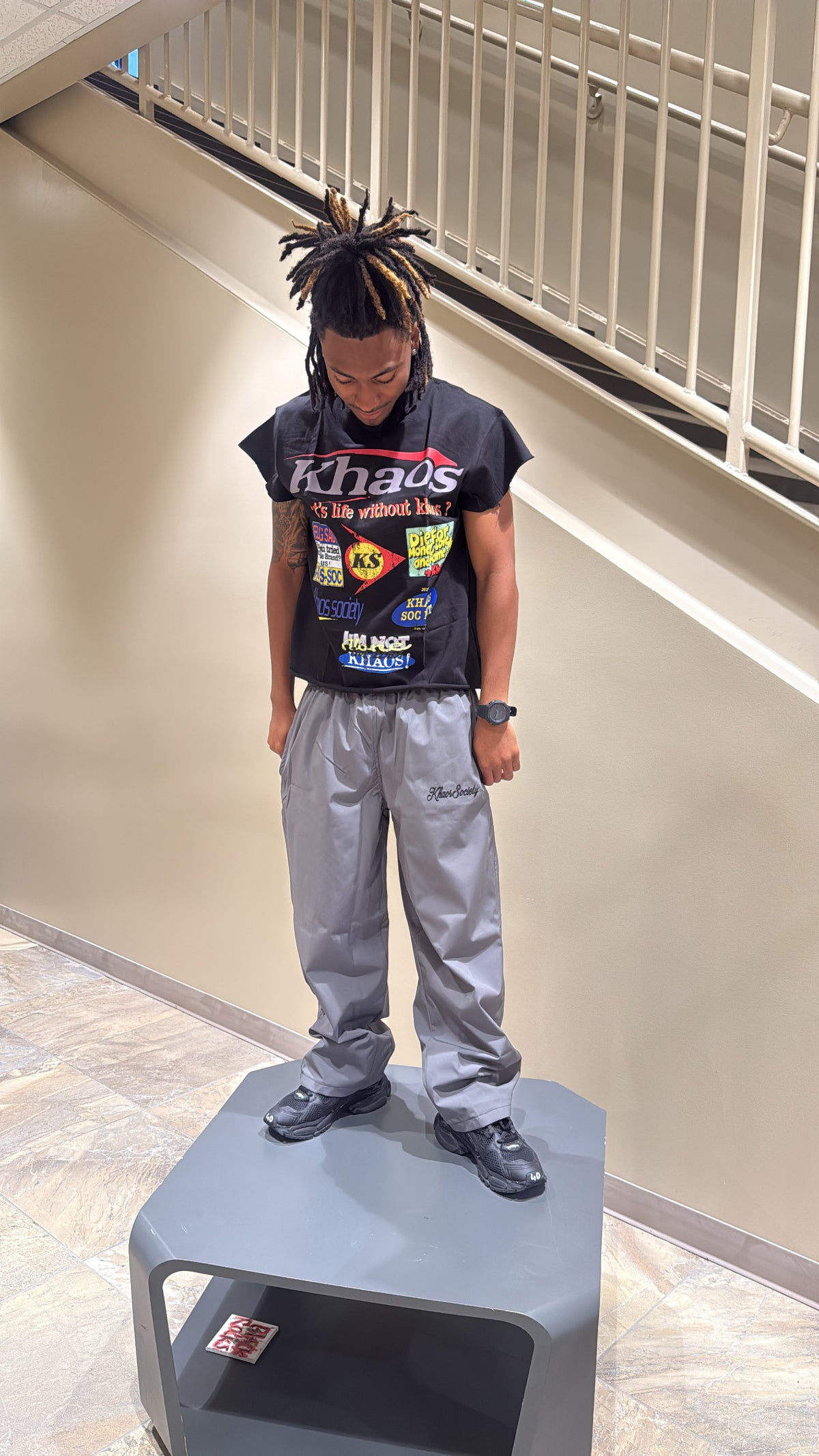 Black Khaos Tee Set