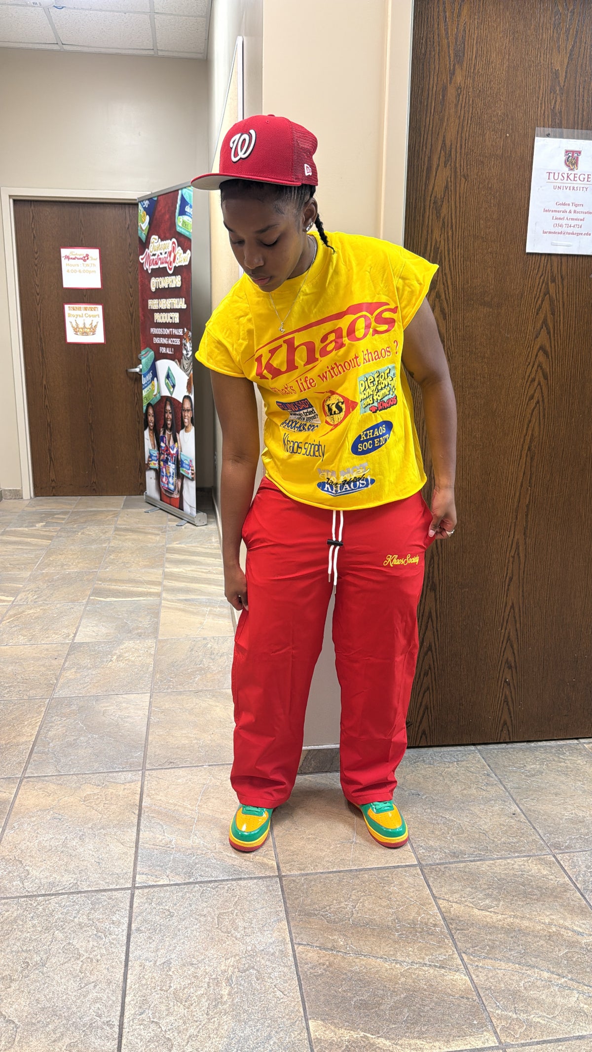 Yellow Khaos Tee Set