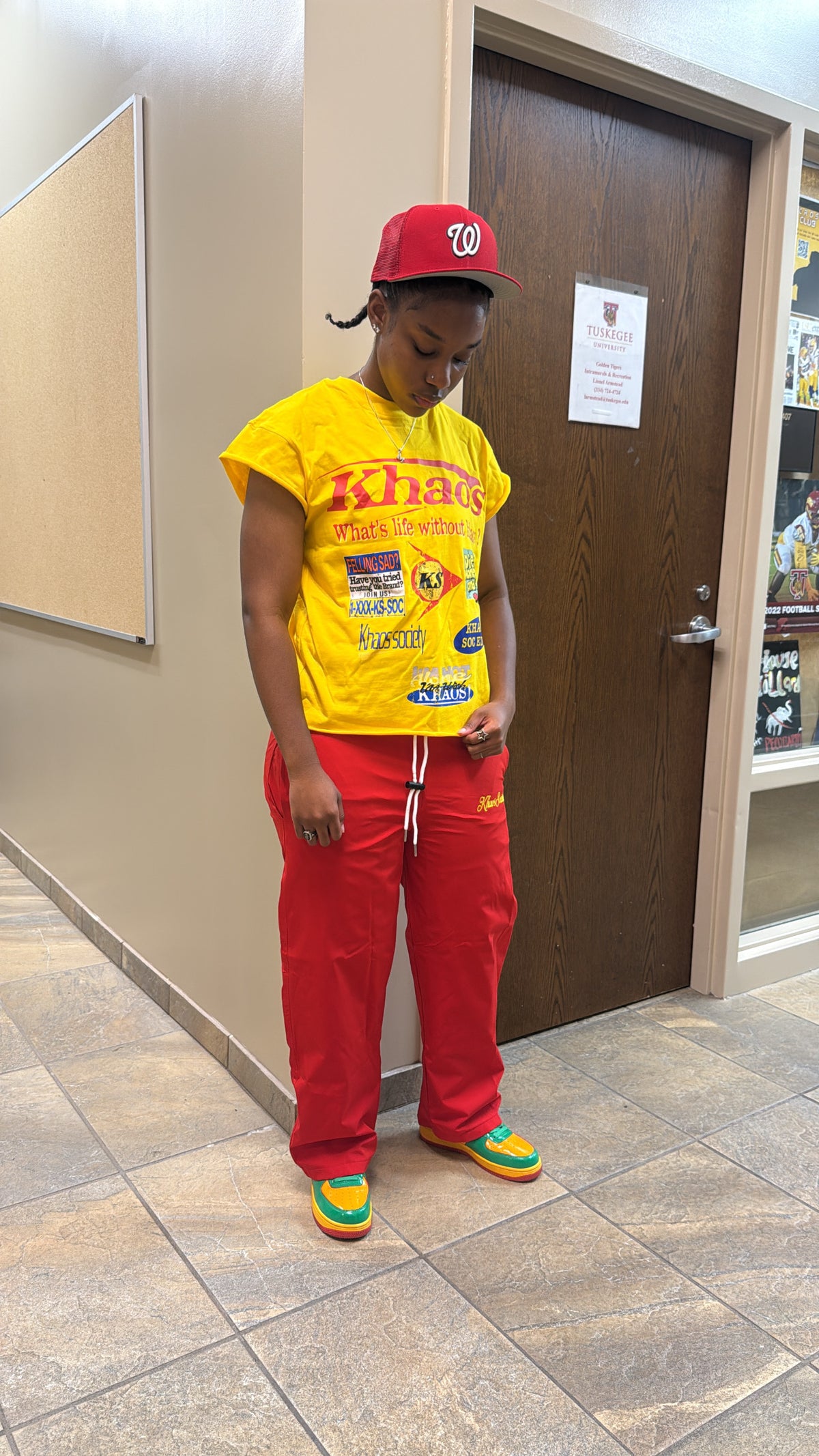 Yellow Khaos Tee Set