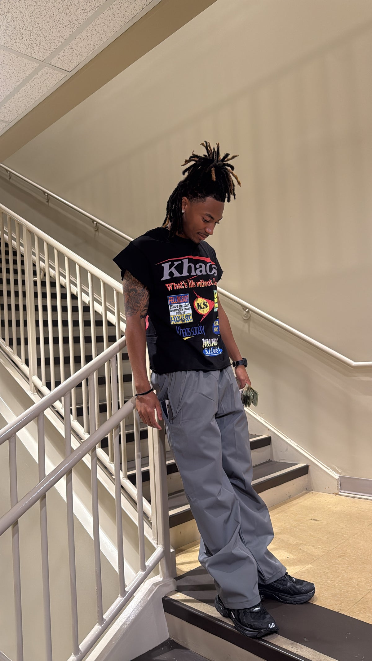 Black Khaos Tee Set